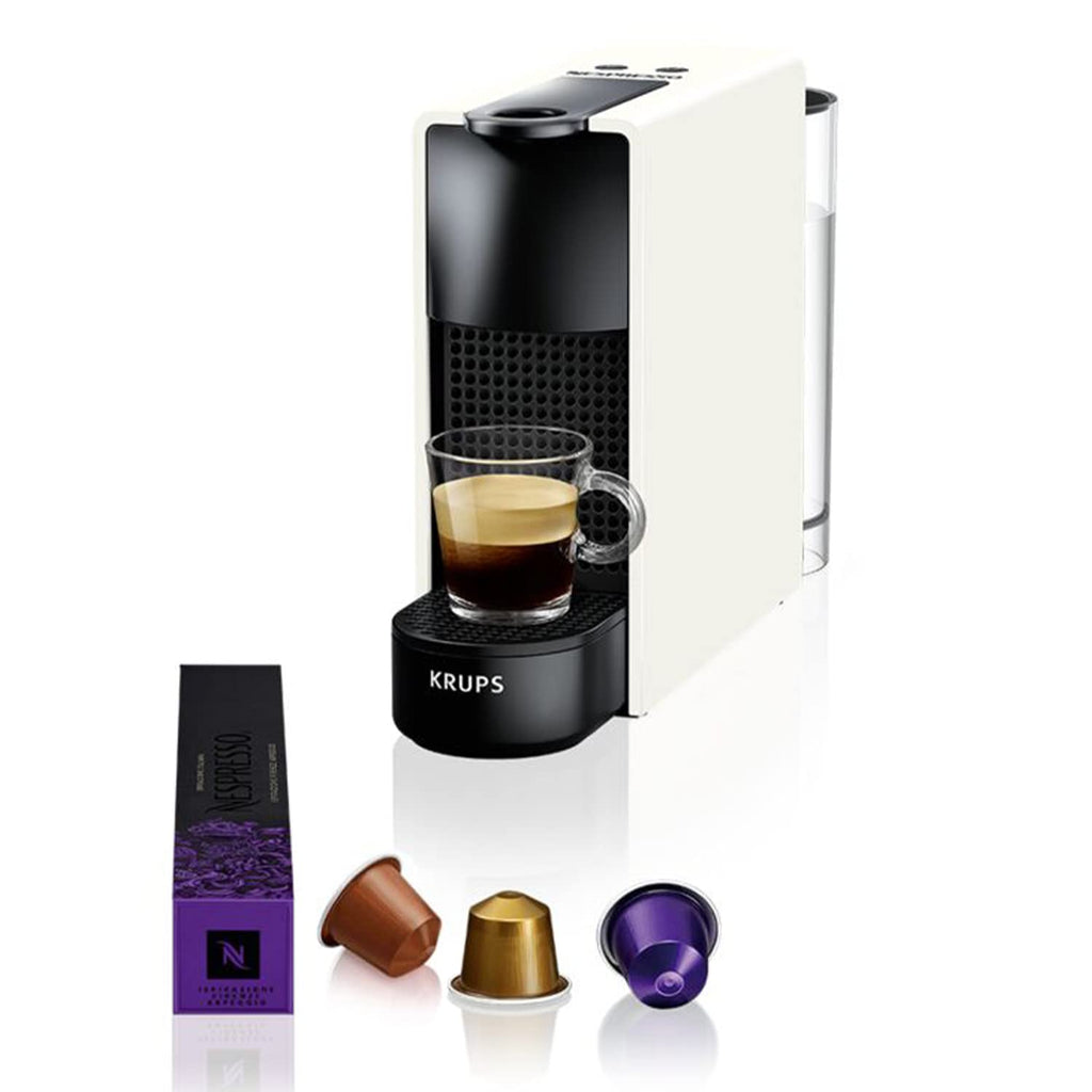 Cafyrex Essenza Mini – Cafetière à Capsules Ultra-Compacte Blanche