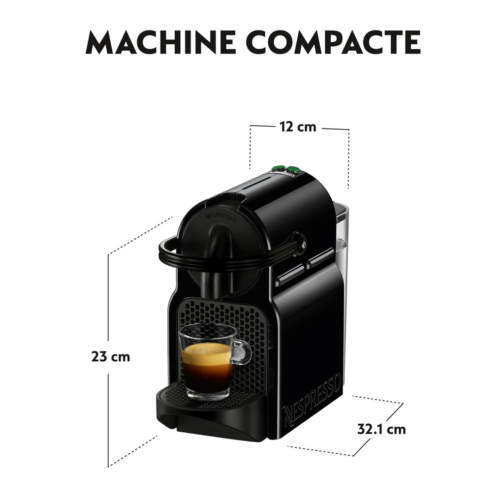 Cafyrex Inissia – Machine à Café Automatique à Capsules, Finition Noire